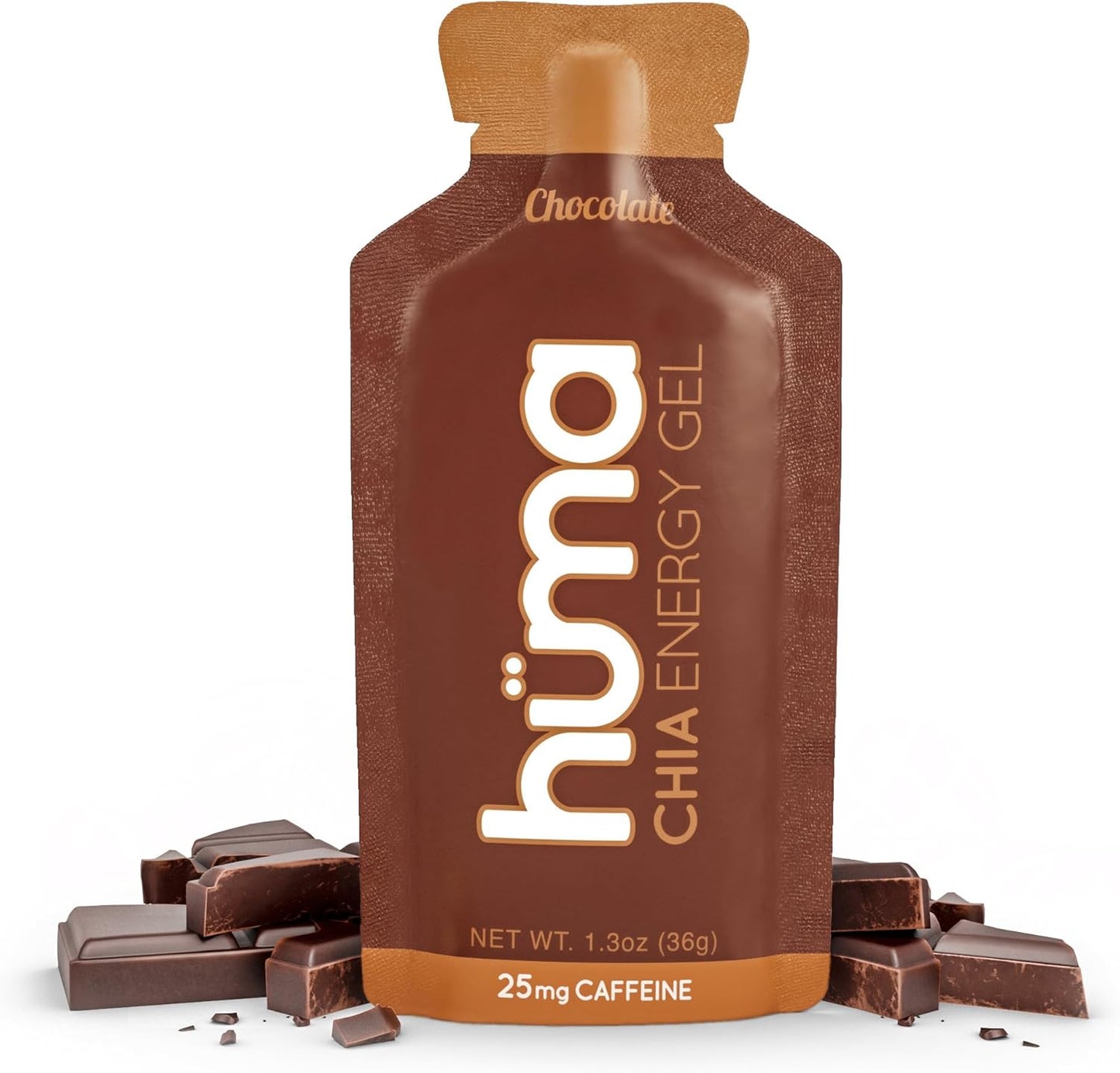 Huma Chia Energy Gel, 12 Gels, 4 Flavors - Premier Sports Nutrition for Endurance Exercise
