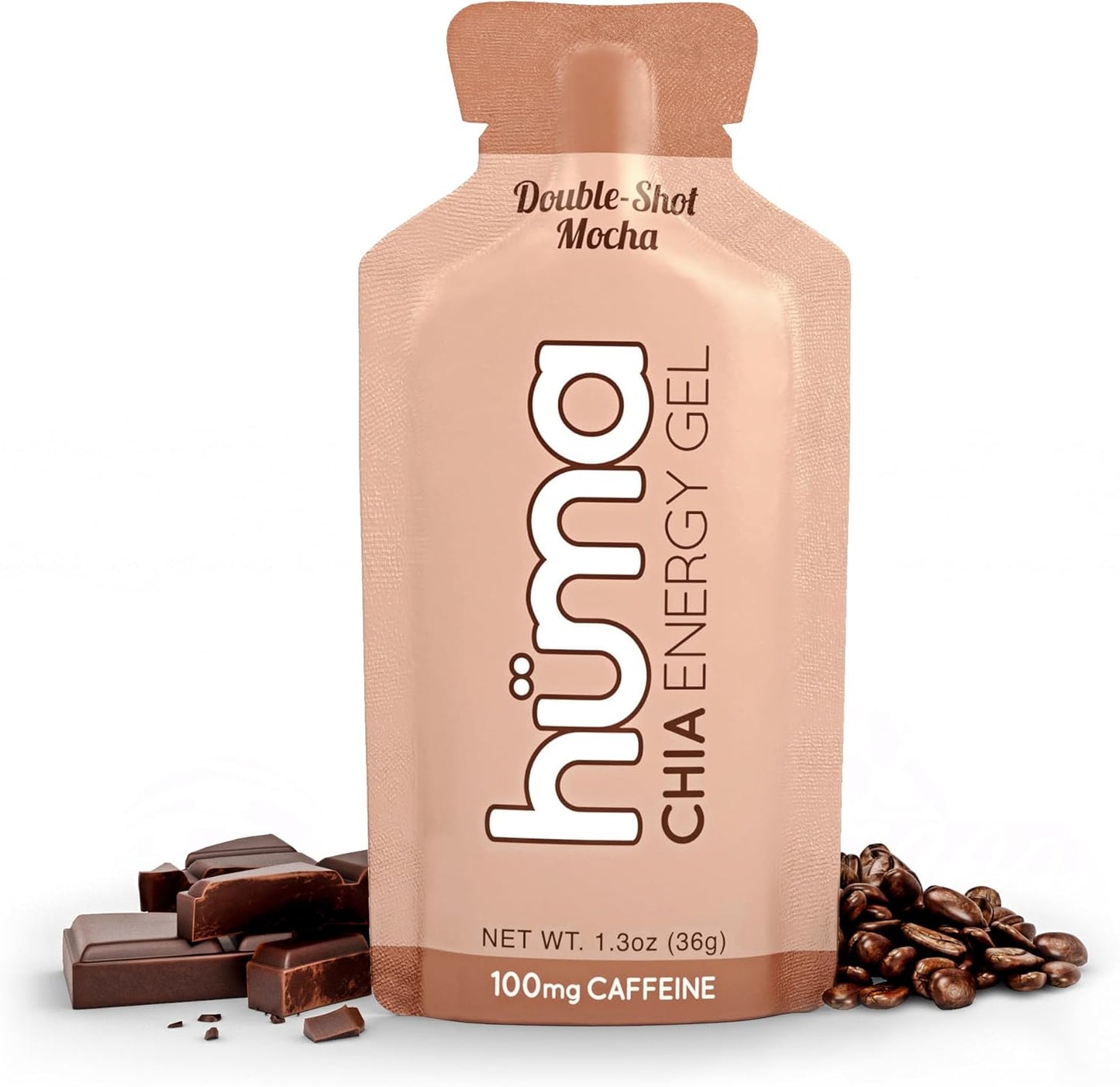 Huma Chia Energy Gel, 12 Gels, 4 Flavors - Premier Sports Nutrition for Endurance Exercise